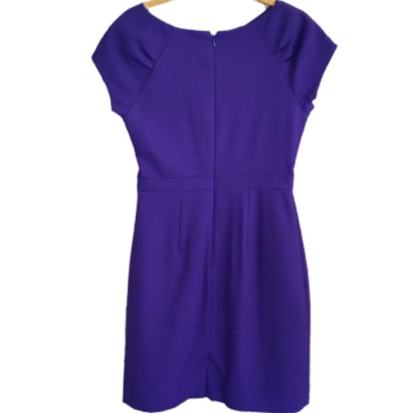 J Crew Suiting Wool Purple Dress Size 2 - Picture 3 of 10